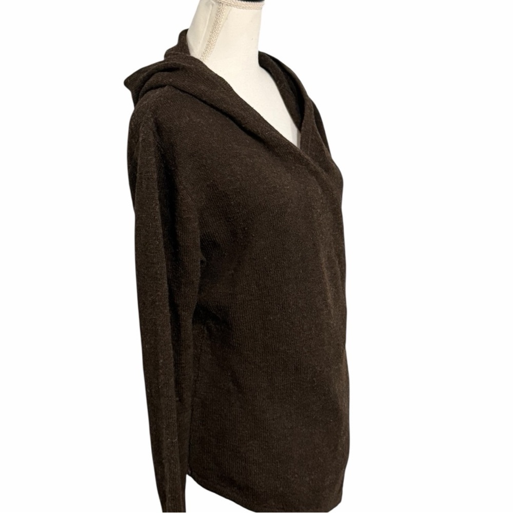 Betabrand Brown V-Neck Sweater - Picture 5 of 10